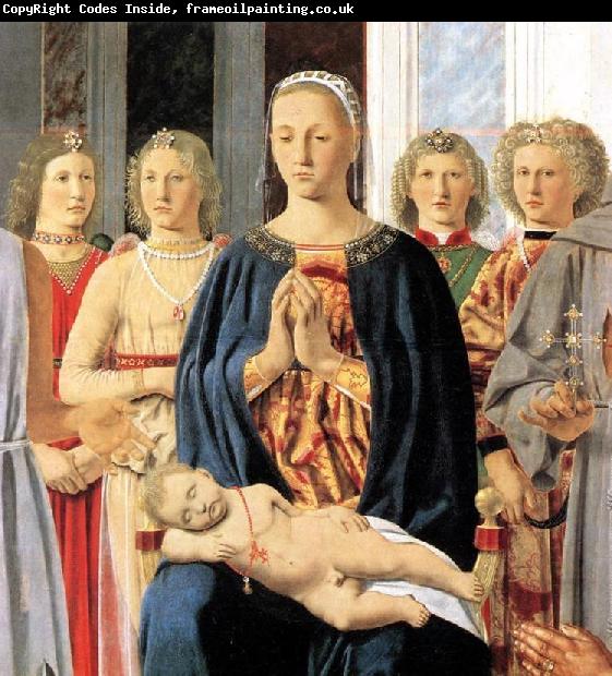 Piero della Francesca Madonna and Child with Saints Montefeltro Altarpiece